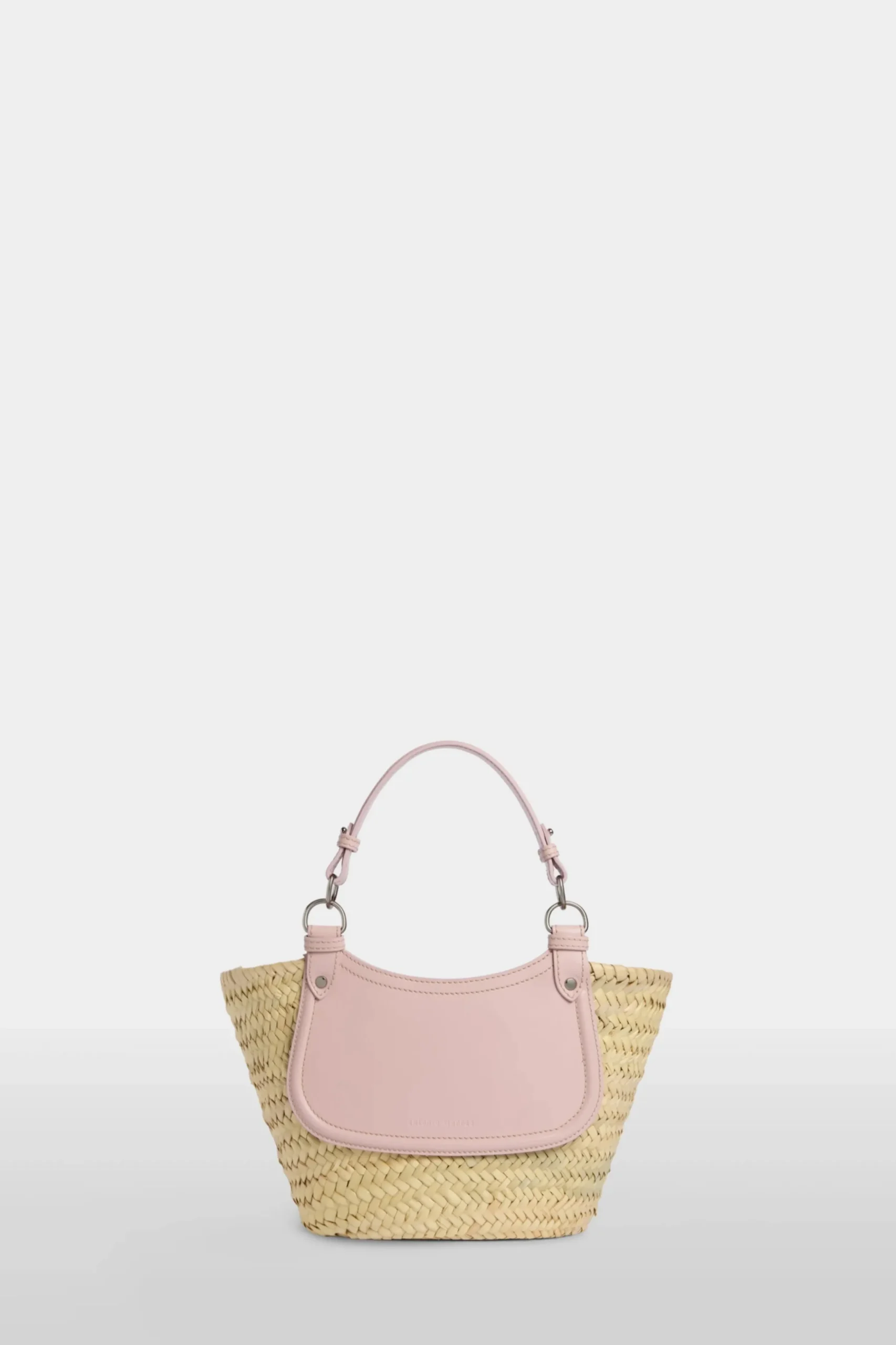 Borsa di Paglia Media Rosa
