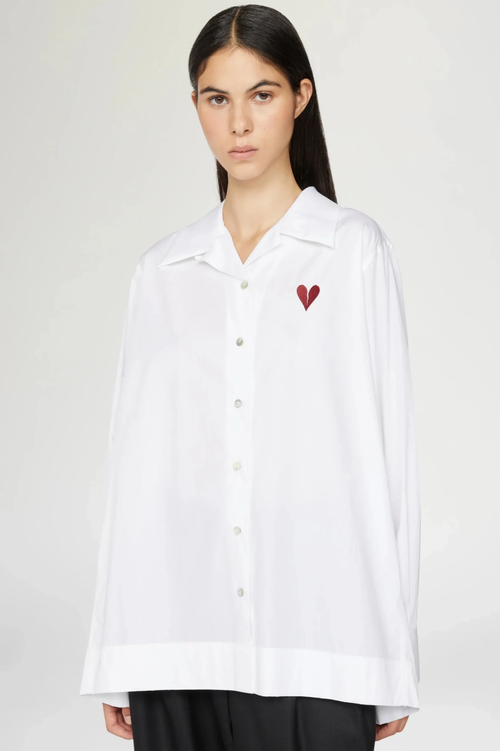 Camicia Cuore Spezzato Bianca