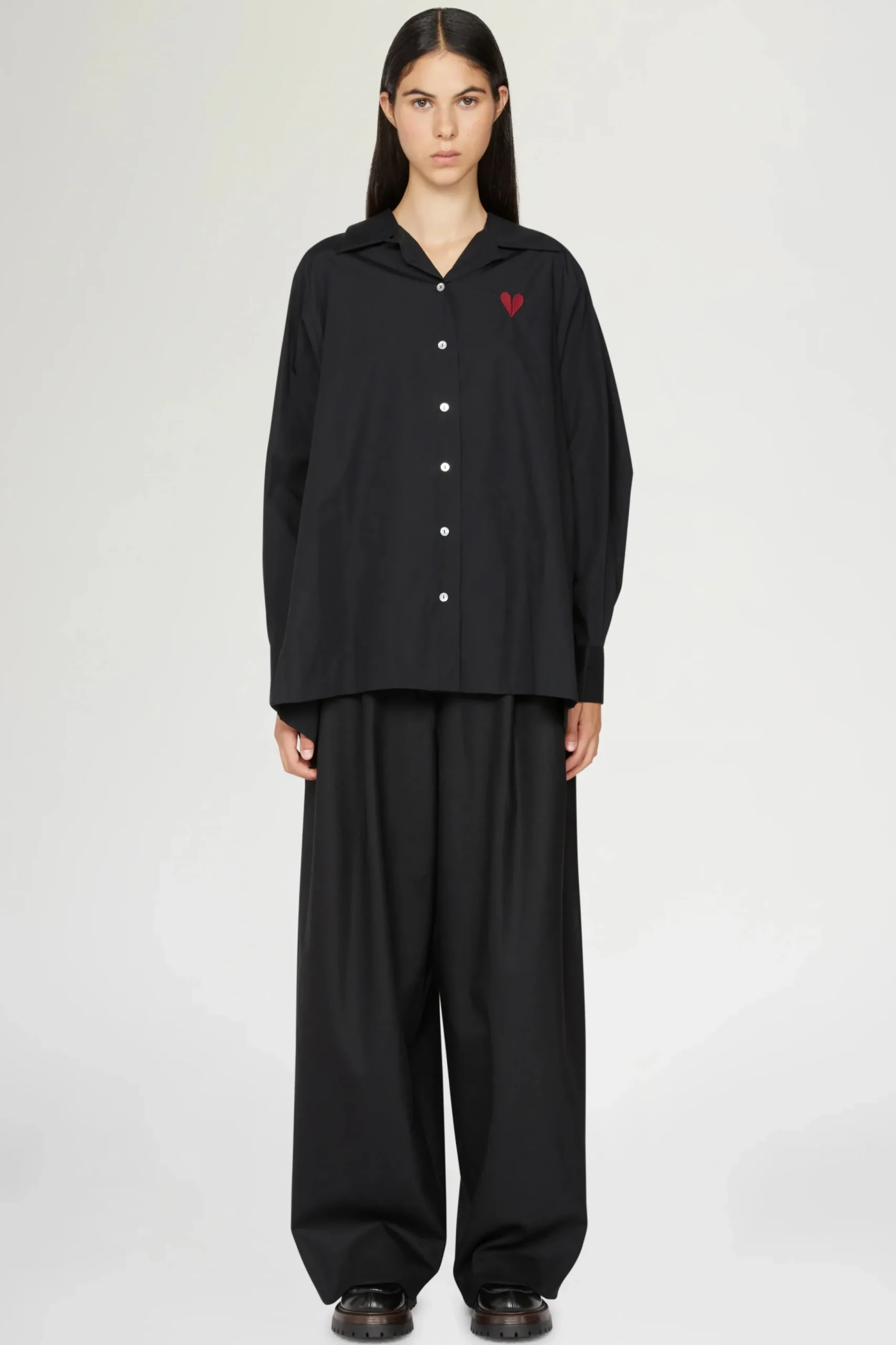 Camicia Cuore Spezzato Nera