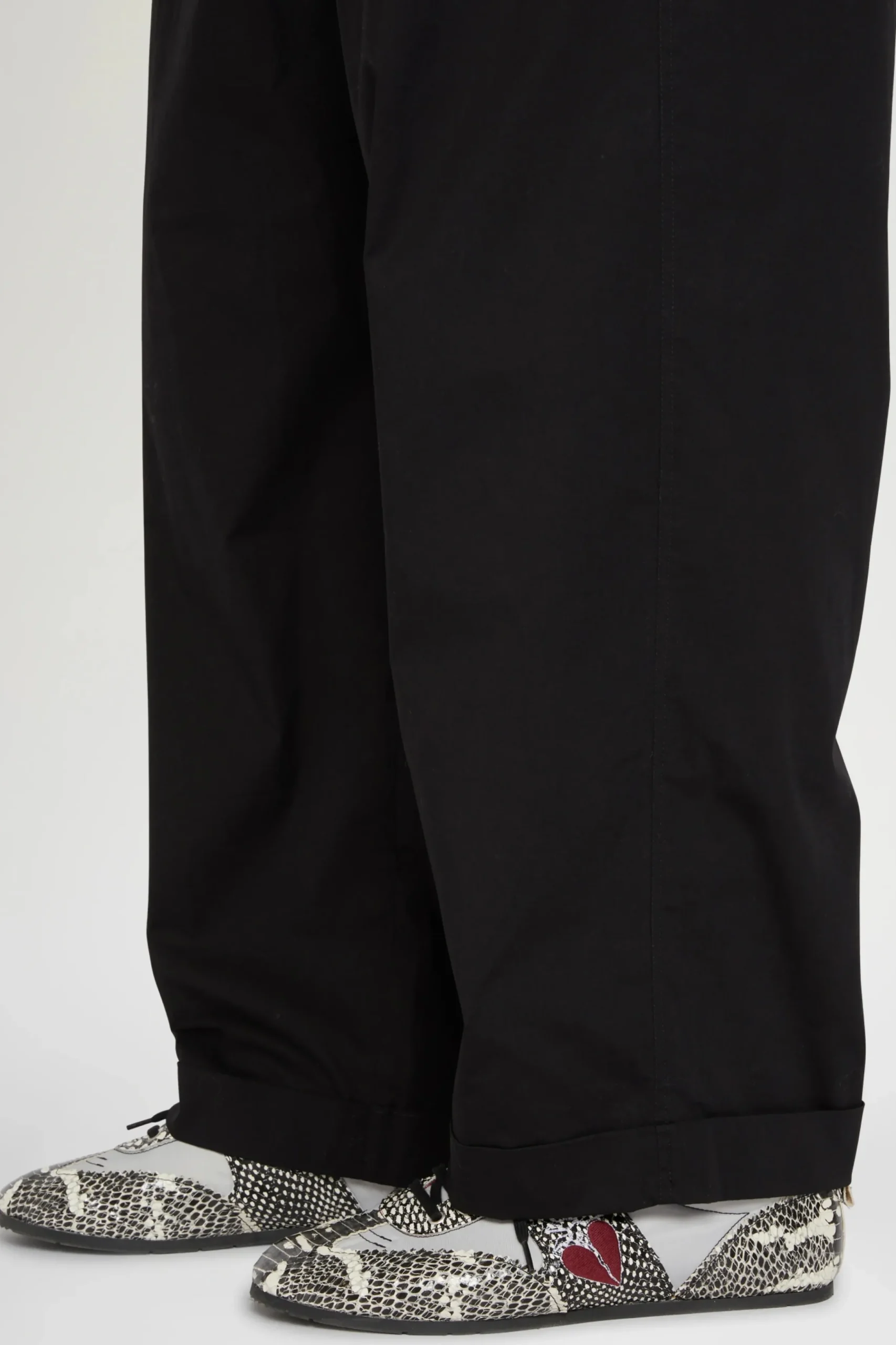 Pantaloni Gamba Larga Neri