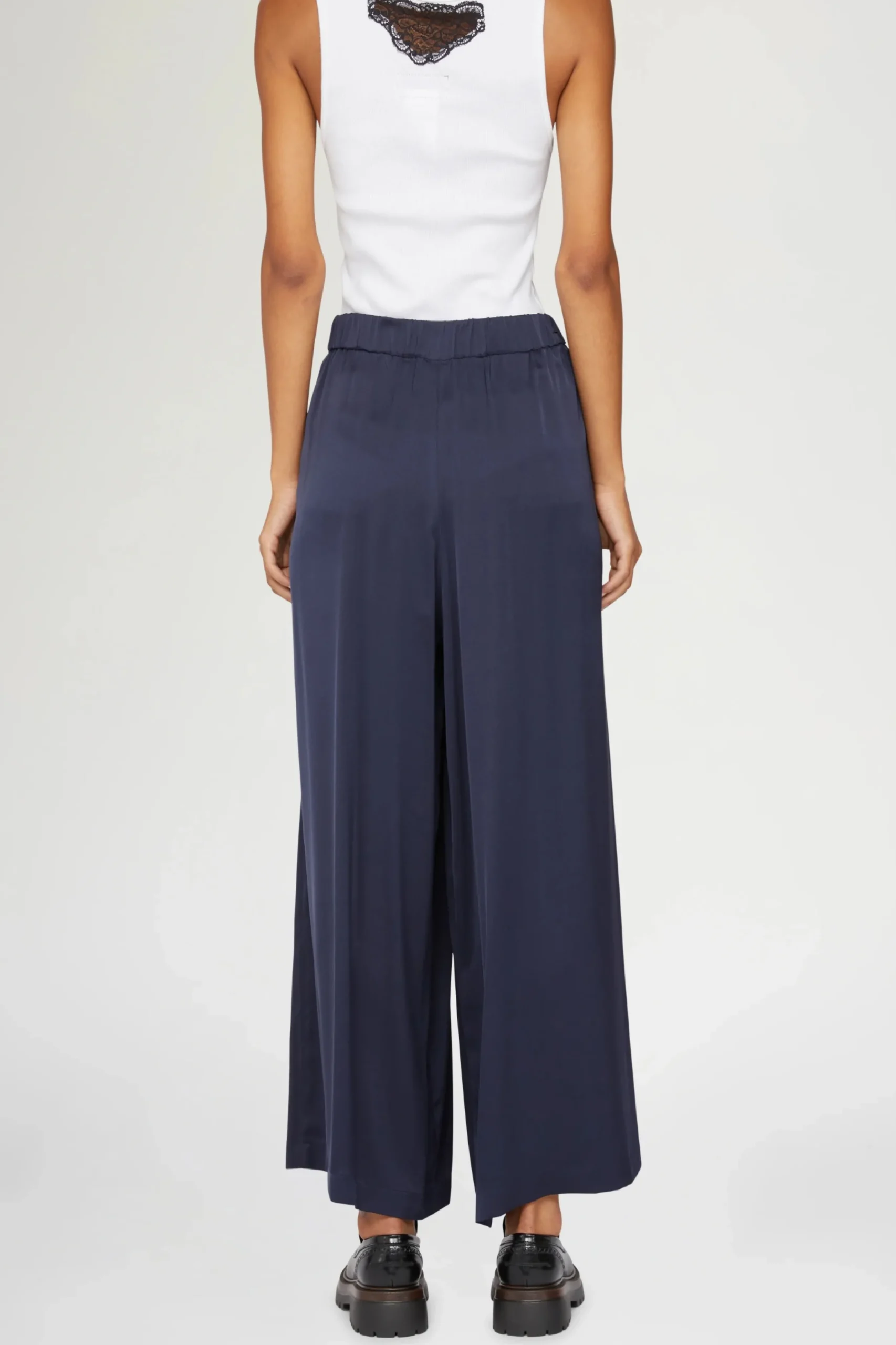 Pantaloni Larghi Blu