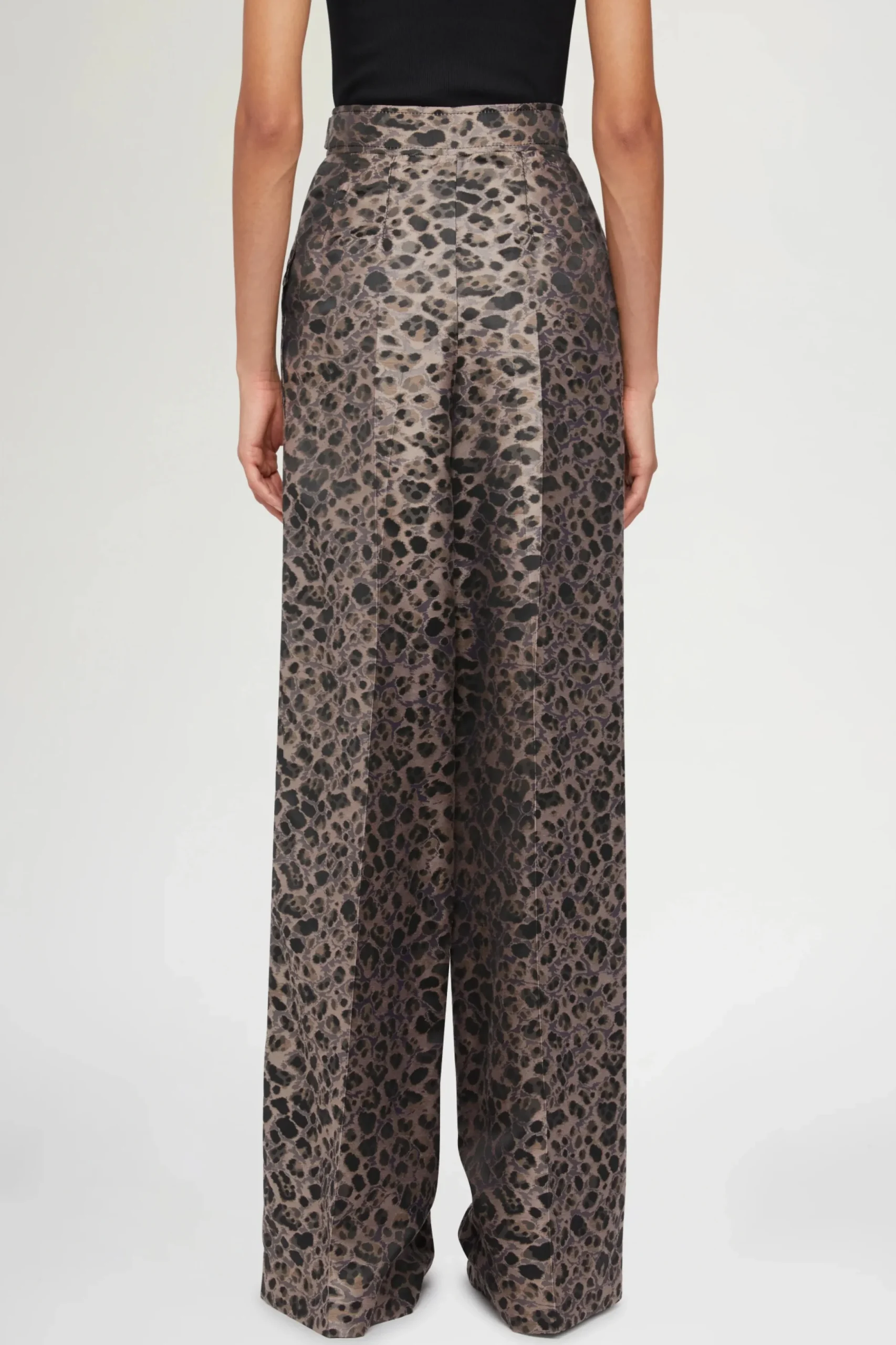 Pantaloni Palazzo Stampa Animalier