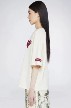 T-shirt Cuore Crema