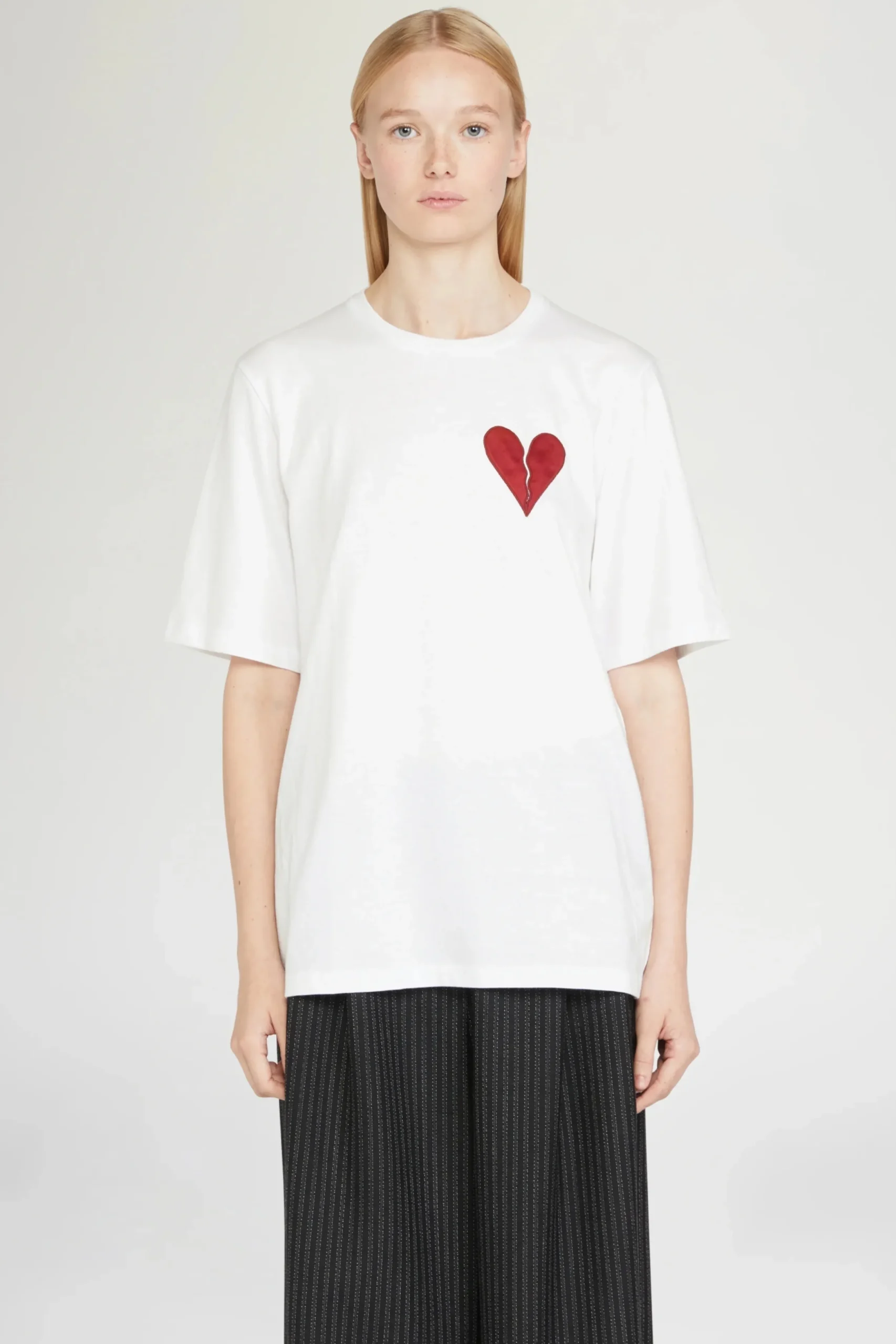 T-shirt Cuore Spezzato Bianca